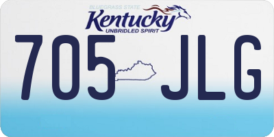 KY license plate 705JLG