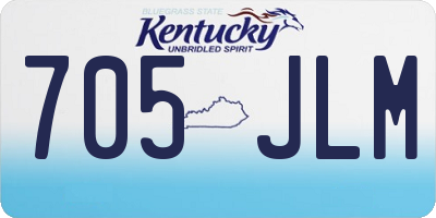 KY license plate 705JLM