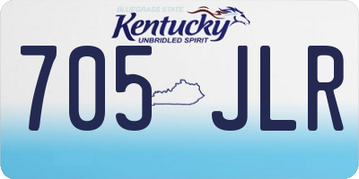 KY license plate 705JLR