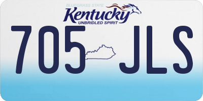 KY license plate 705JLS