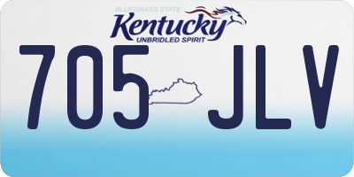 KY license plate 705JLV