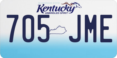 KY license plate 705JME