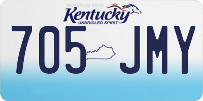 KY license plate 705JMY