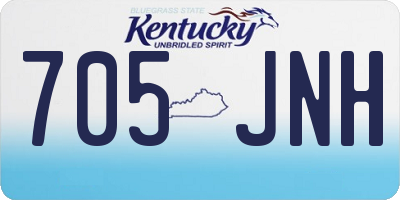 KY license plate 705JNH