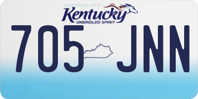 KY license plate 705JNN