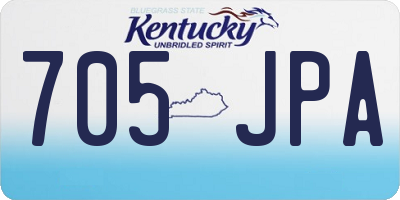 KY license plate 705JPA
