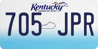 KY license plate 705JPR