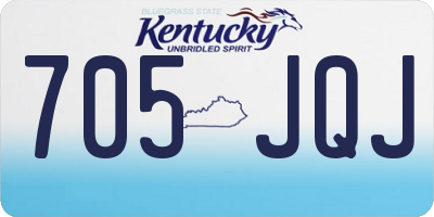 KY license plate 705JQJ