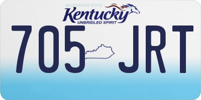 KY license plate 705JRT