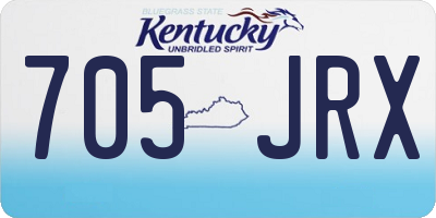 KY license plate 705JRX