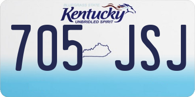 KY license plate 705JSJ