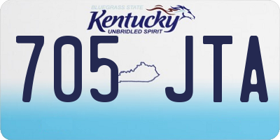 KY license plate 705JTA