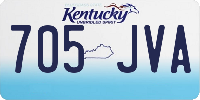 KY license plate 705JVA