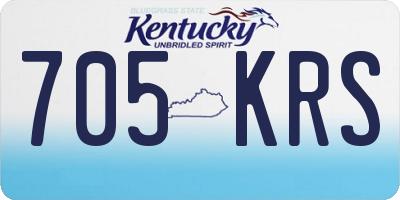 KY license plate 705KRS