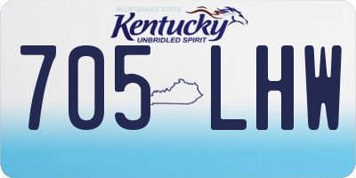 KY license plate 705LHW