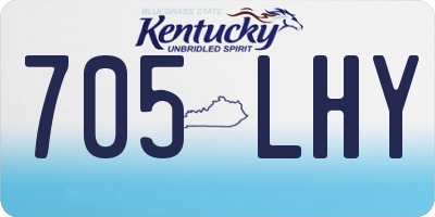 KY license plate 705LHY