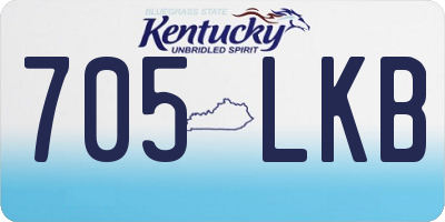KY license plate 705LKB
