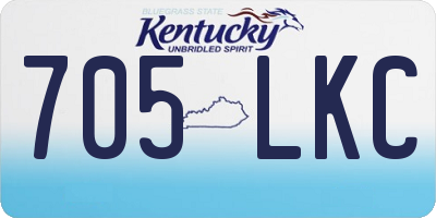KY license plate 705LKC