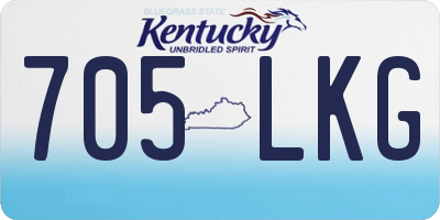 KY license plate 705LKG