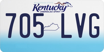 KY license plate 705LVG