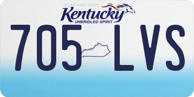 KY license plate 705LVS