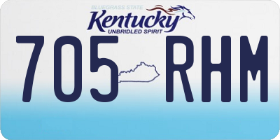 KY license plate 705RHM