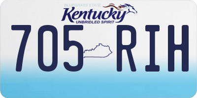 KY license plate 705RIH