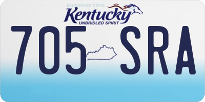 KY license plate 705SRA
