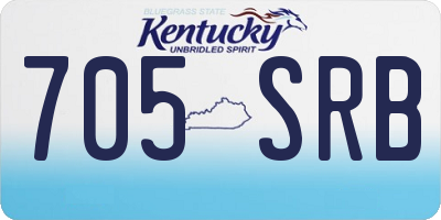 KY license plate 705SRB