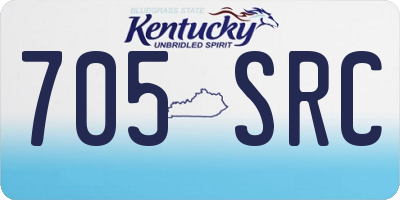 KY license plate 705SRC