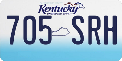 KY license plate 705SRH