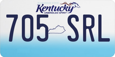 KY license plate 705SRL