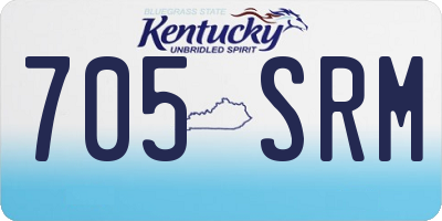 KY license plate 705SRM