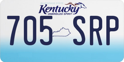 KY license plate 705SRP
