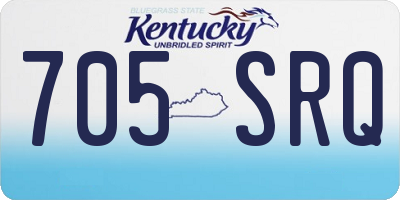 KY license plate 705SRQ