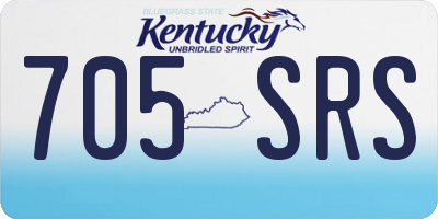 KY license plate 705SRS