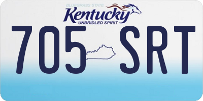 KY license plate 705SRT