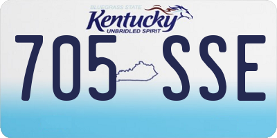 KY license plate 705SSE