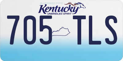 KY license plate 705TLS