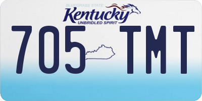 KY license plate 705TMT