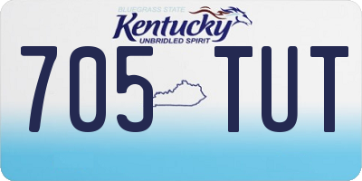 KY license plate 705TUT
