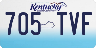KY license plate 705TVF