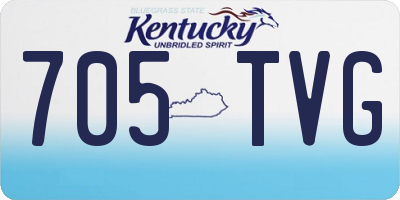 KY license plate 705TVG