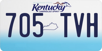 KY license plate 705TVH
