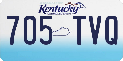 KY license plate 705TVQ