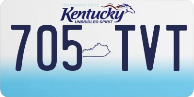 KY license plate 705TVT