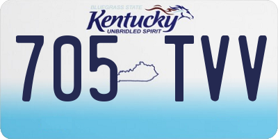 KY license plate 705TVV
