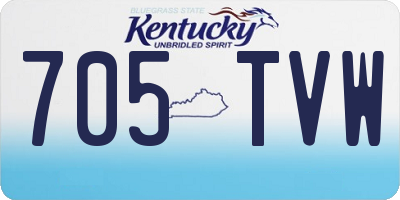 KY license plate 705TVW