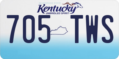 KY license plate 705TWS