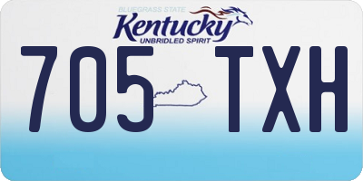 KY license plate 705TXH